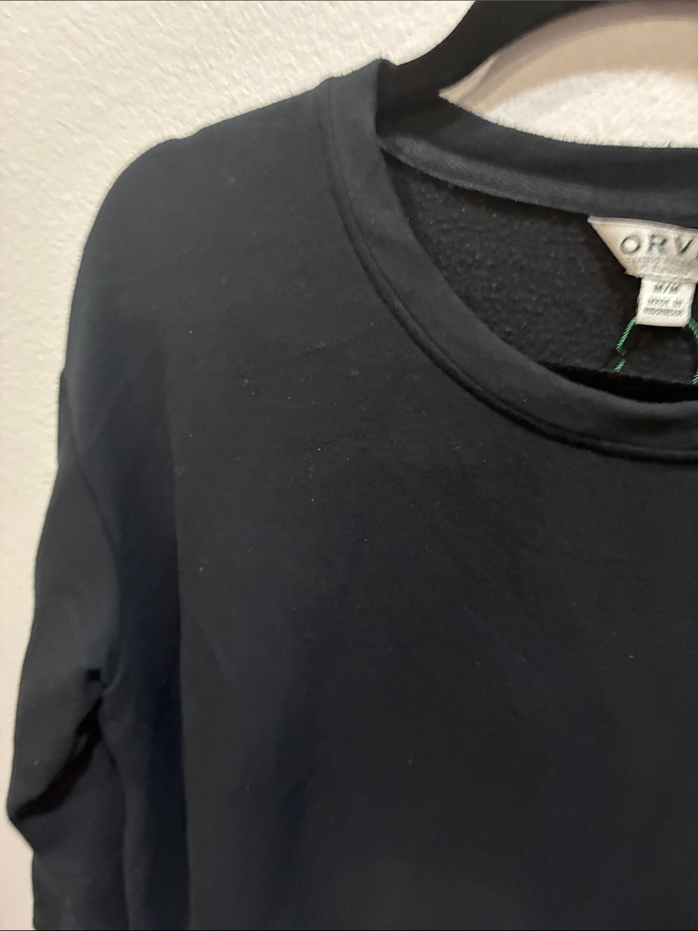 Orvis Black Crewneck Sweatshirt - Picture 3 of 7